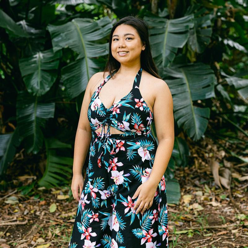 New Orchid Wrap Pants and Top Set, Made in Hawaii