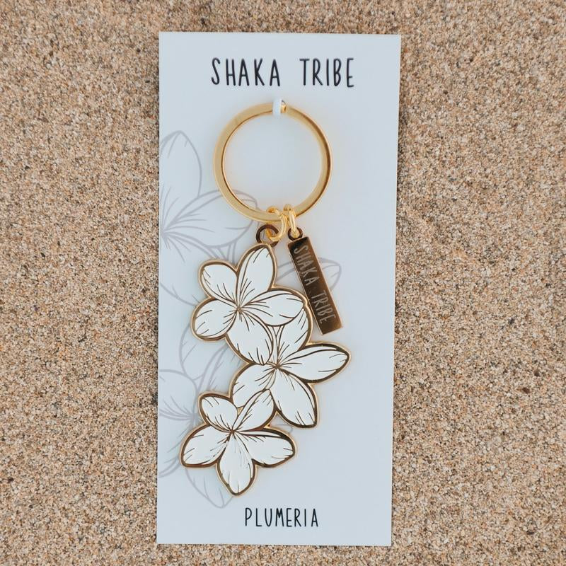 New Beginnings - Plumeria Keychain