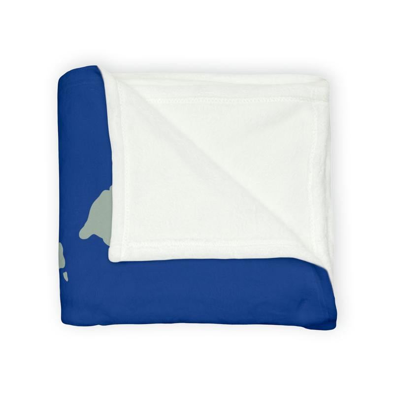 O'Ahu Surf Company Aloha Hawaii Throw Blanket - Hawaiian Islands Design - Ultra Soft Minky Throw