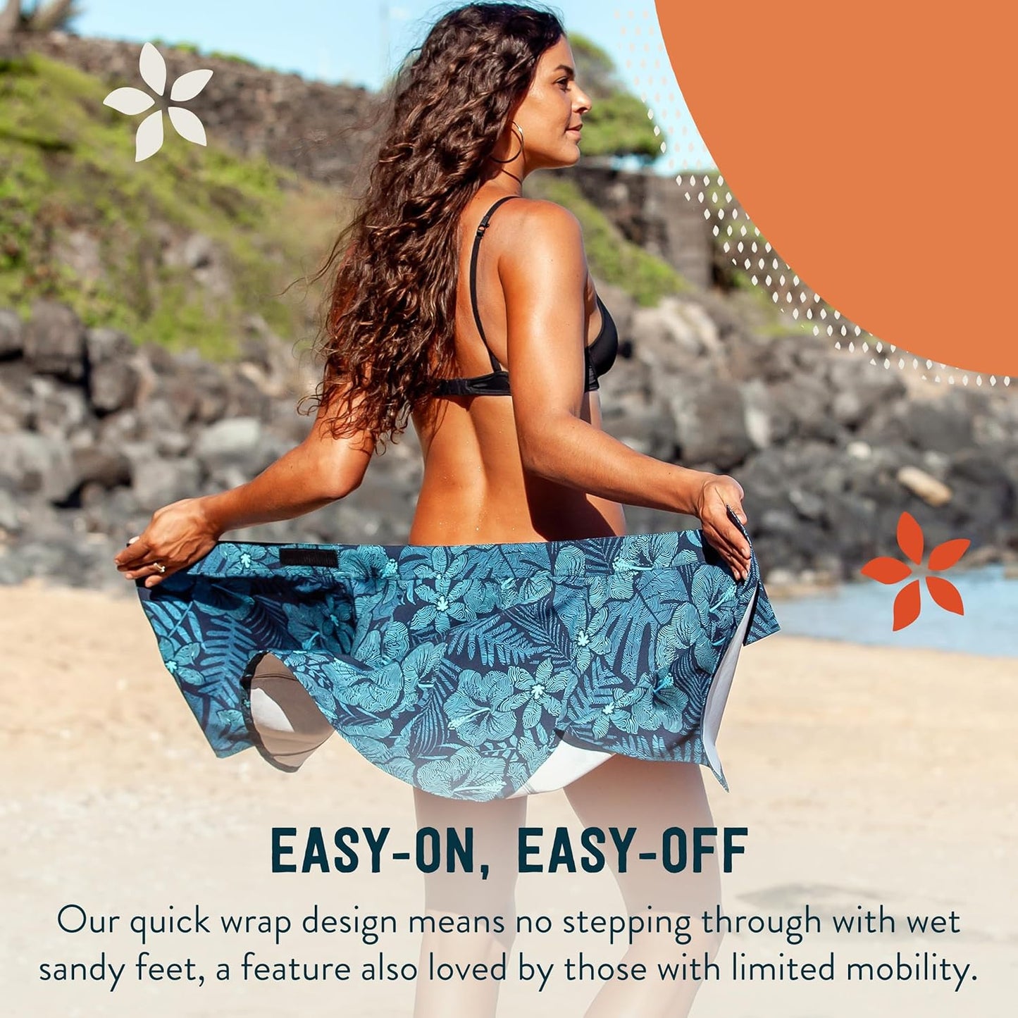 | Length 1 with Pockets | Quick Wrap, Quick Dry, Travel Skirt with Side Pockets