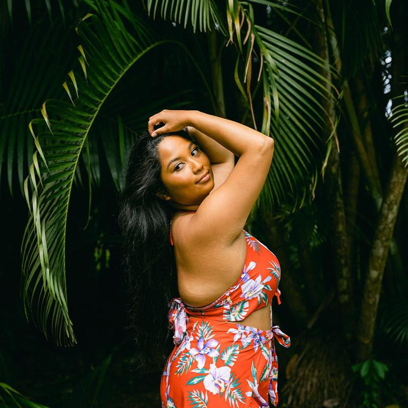 New Orchid Wrap Pants and Top Set, Made in Hawaii