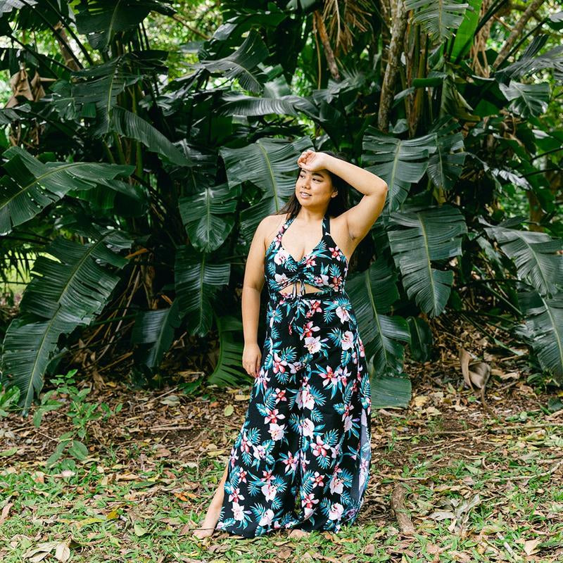 New Orchid Wrap Pants and Top Set, Made in Hawaii