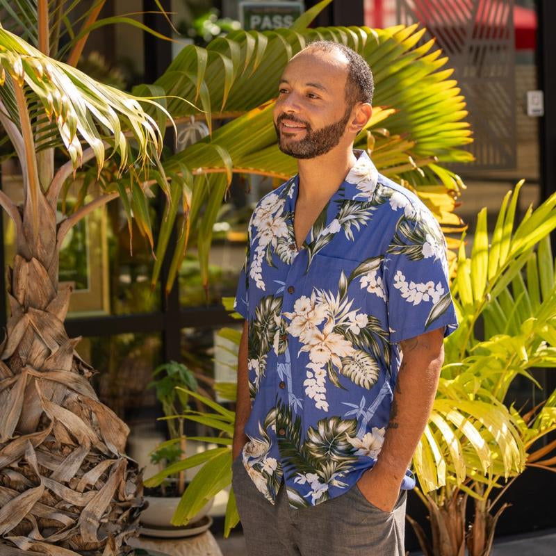Bamboo Ginger Men'S Aloha Shirt, Made in Hawaii