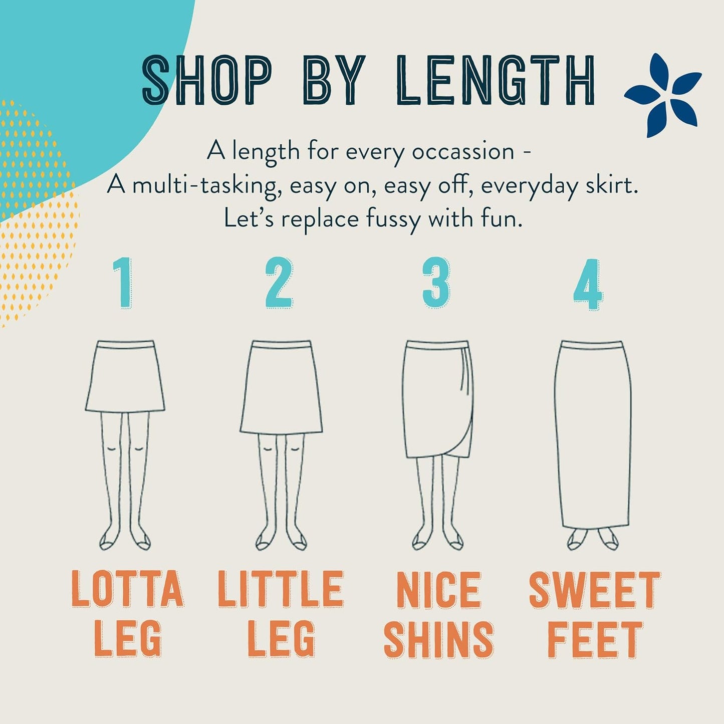 | Length 1 with Pockets | Quick Wrap, Quick Dry, Travel Skirt with Side Pockets