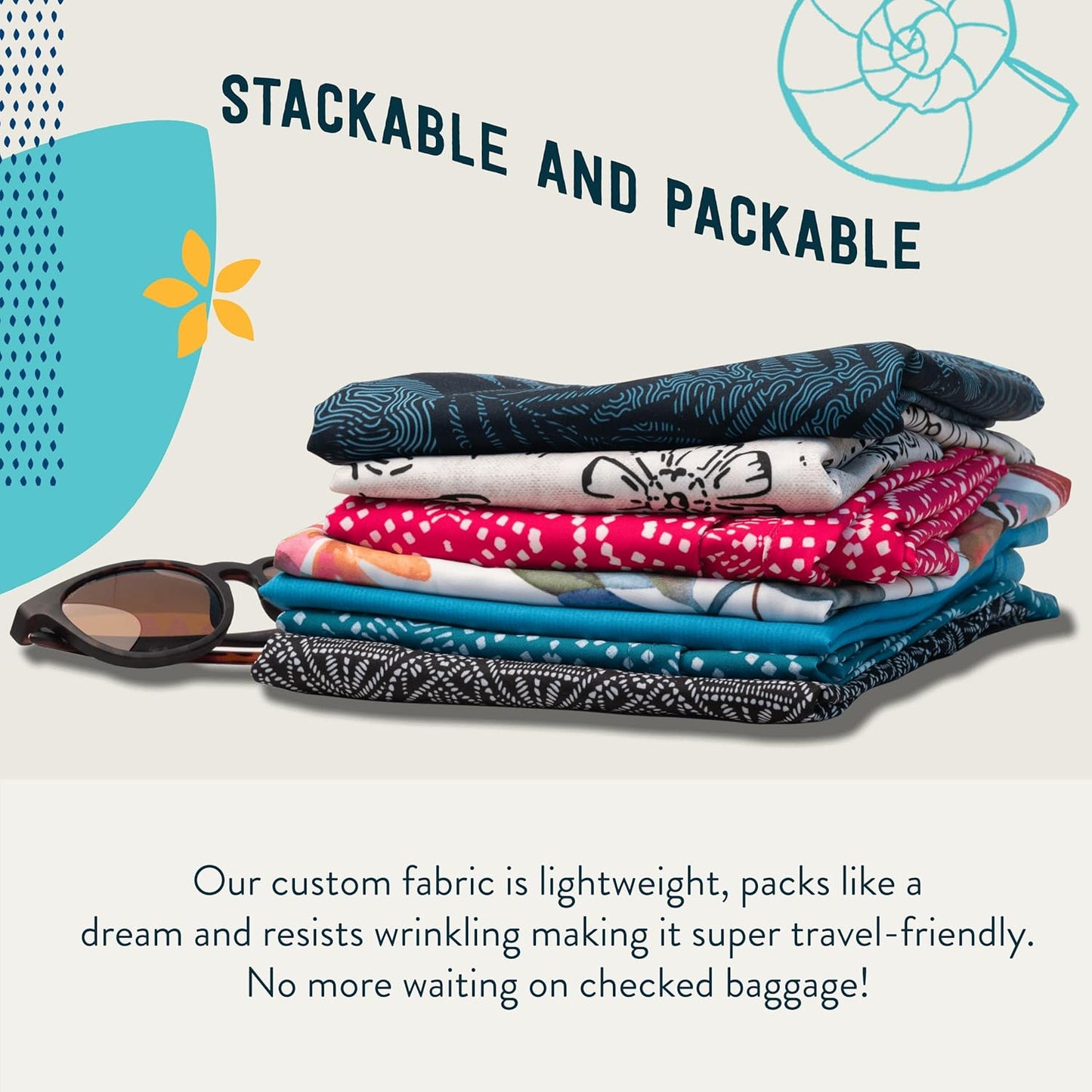 | Length 1 with Pockets | Quick Wrap, Quick Dry, Travel Skirt with Side Pockets