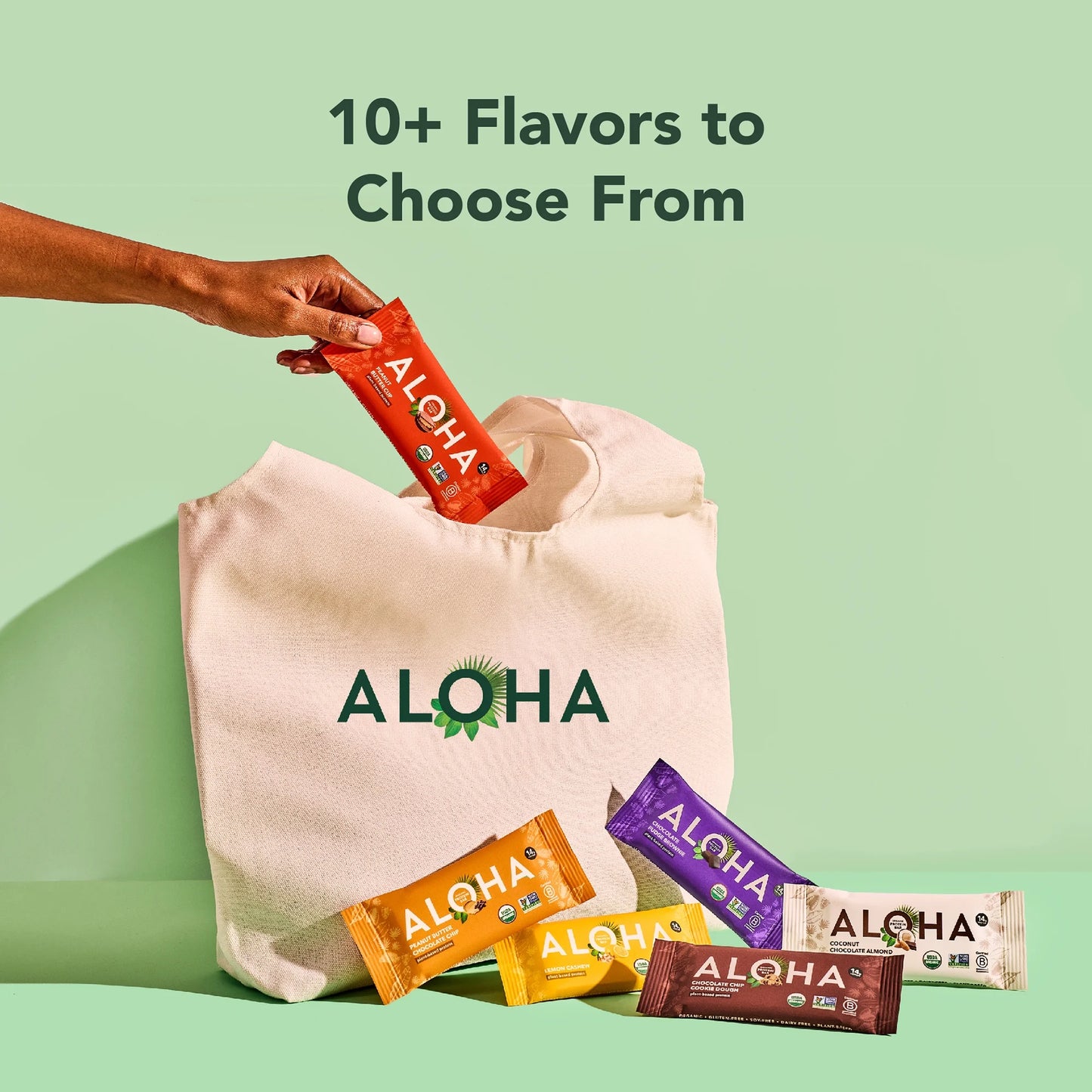 Plant Based Protein Bars, Coconut Chocolate Almond, 14G Protein (Pack of 12)