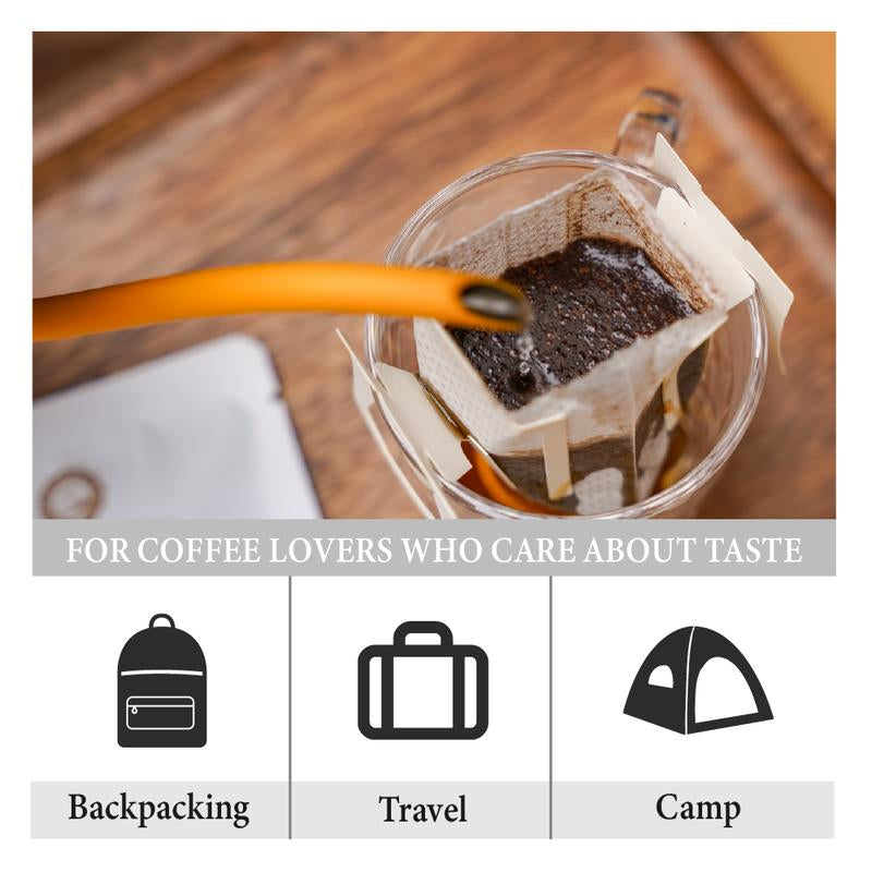 Volcano King Coffee 100% Hand Picked Kona Coffee from Hawaii Convenient Single Serve Pour over Drip Coffee Pack Sustainably Grown and Roasted in Our Kona Farms 6 Servings per Box Beverage