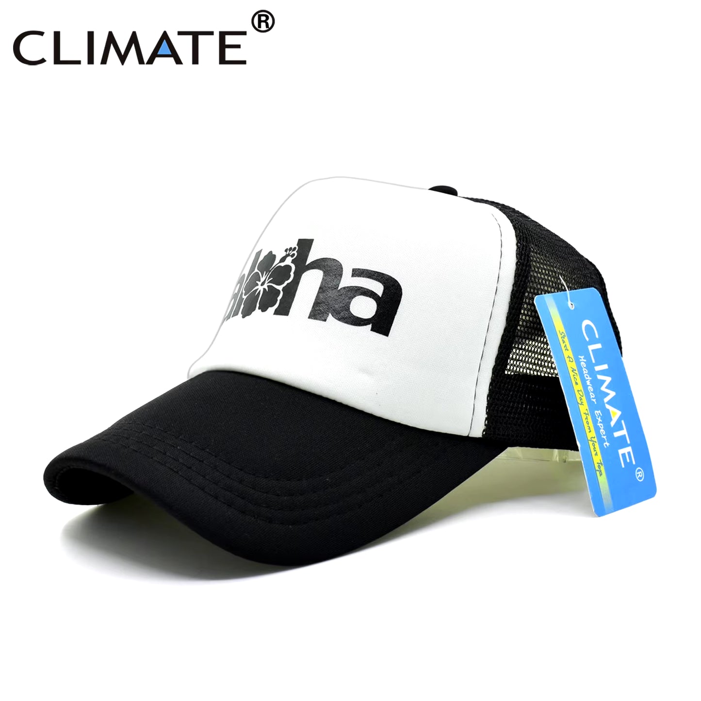 Women Men Aloha Cap New Seaside Aloha Flower Hat Cap Beach Hip Hop Baseball Trucker Mesh Cool Caps Hat for Man Women