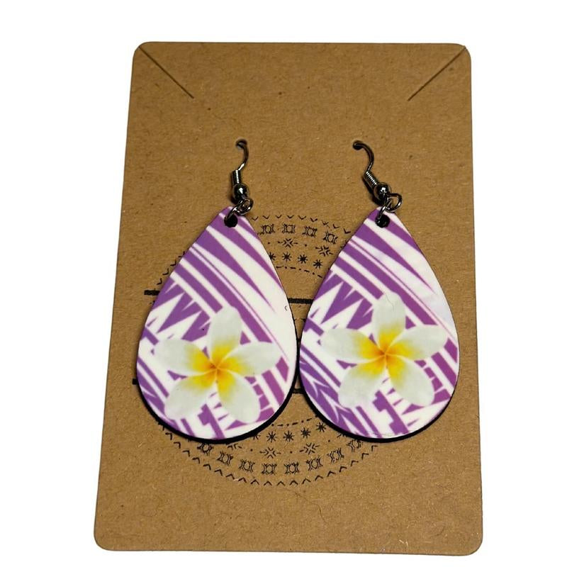 Tribal Plumeria Earrings