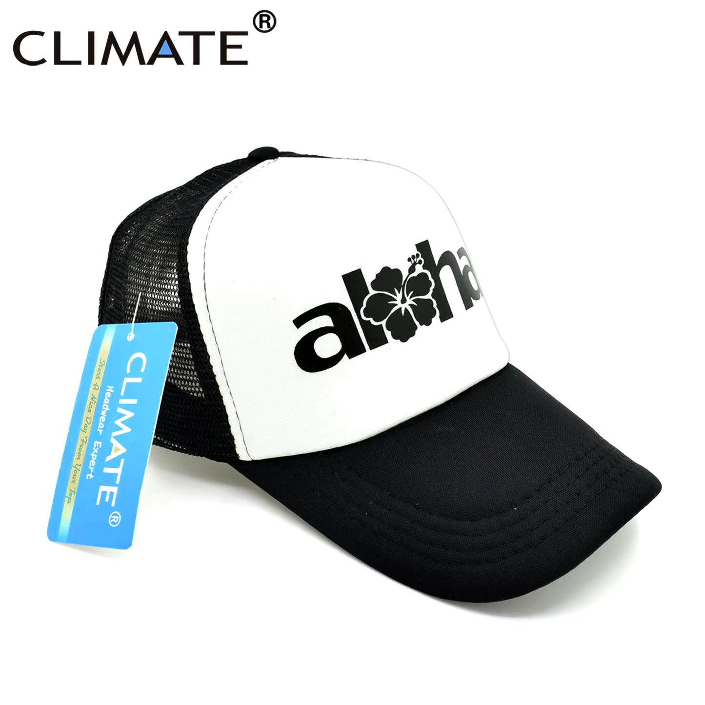 Women Men Aloha Cap New Seaside Aloha Flower Hat Cap Beach Hip Hop Baseball Trucker Mesh Cool Caps Hat for Man Women
