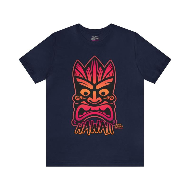 Crazed Tiki Totem - Hawaii - Unisex Jersey Short Sleeve Tee - Bella Canvas 3001