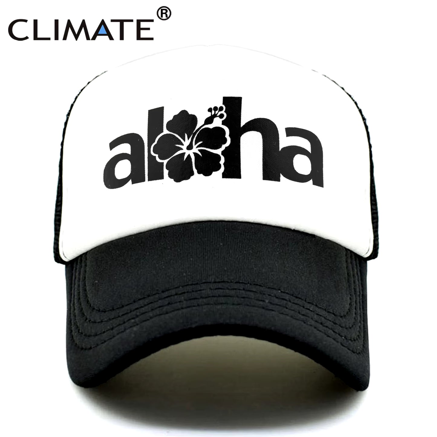 Women Men Aloha Cap New Seaside Aloha Flower Hat Cap Beach Hip Hop Baseball Trucker Mesh Cool Caps Hat for Man Women