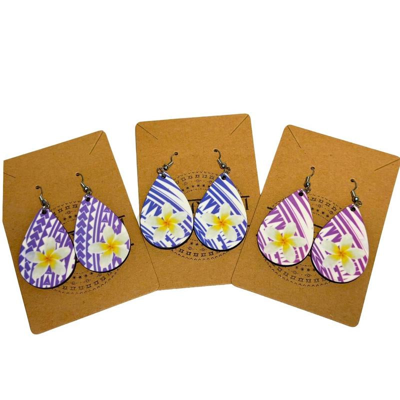 Tribal Plumeria Earrings